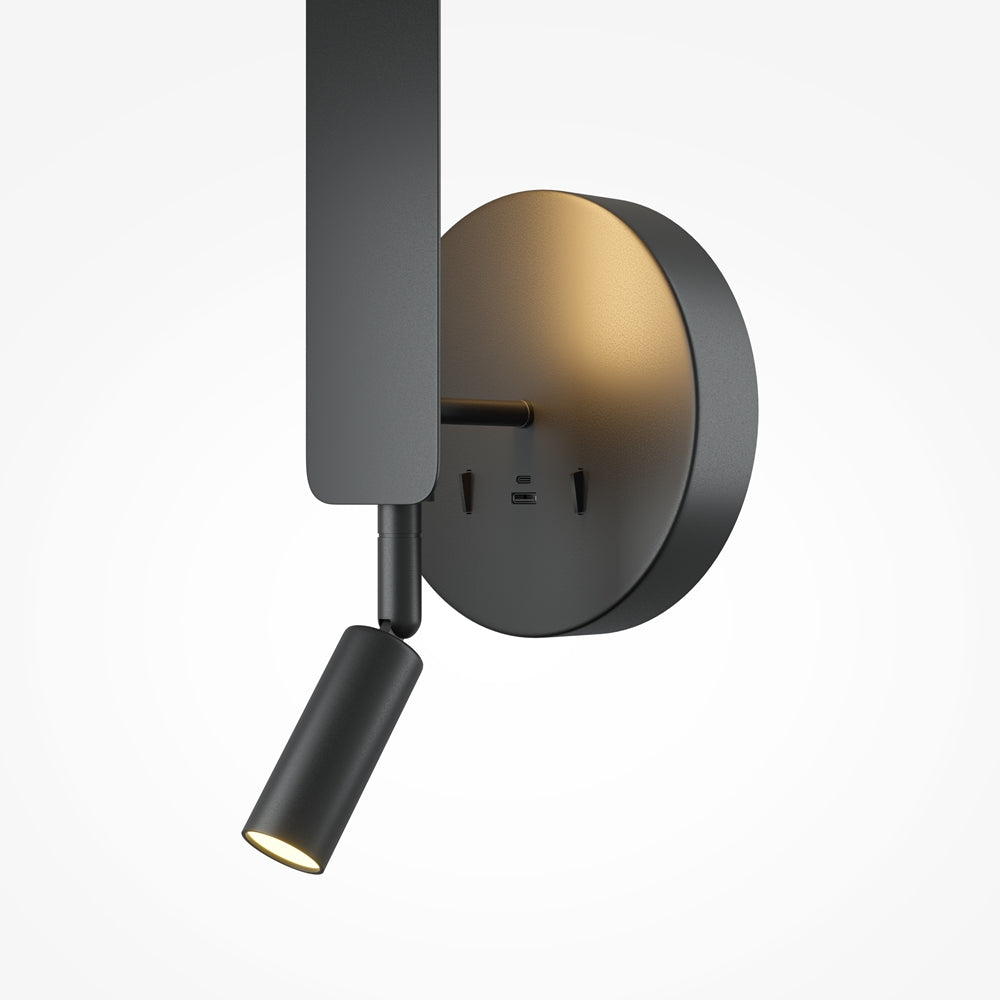 LED zidna svjetiljka Combo 11W 3000-6000K USB-USB-C crna