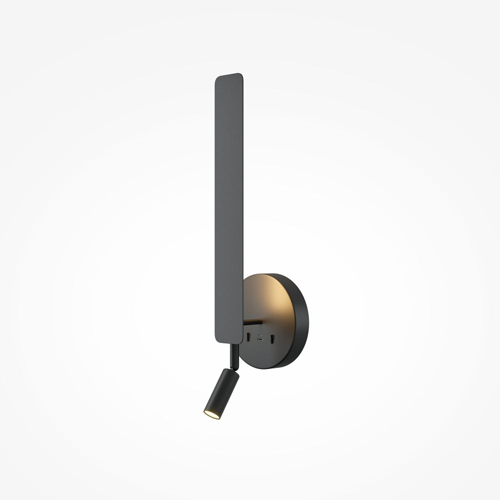 LED zidna svjetiljka Combo 11W 3000-6000K USB-USB-C crna