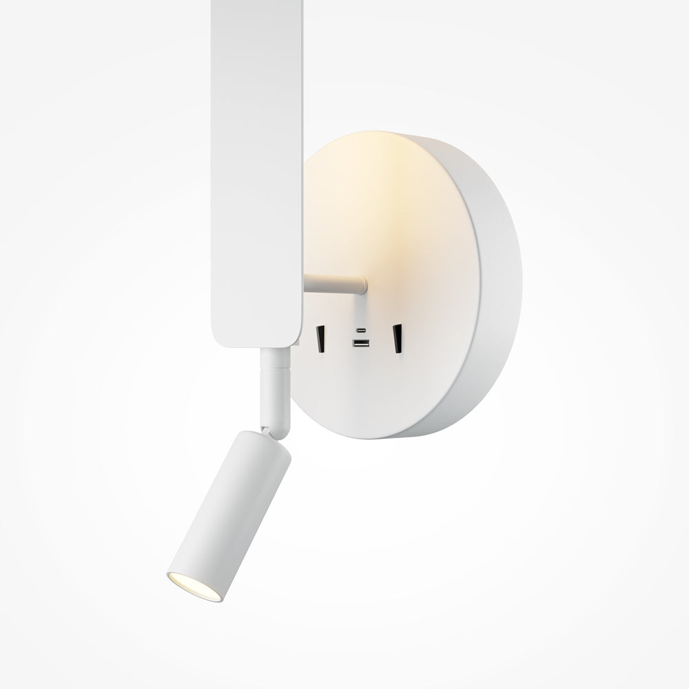 LED zidna svjetiljka Combo 10W 3000-6000K USB-USB-C bijela