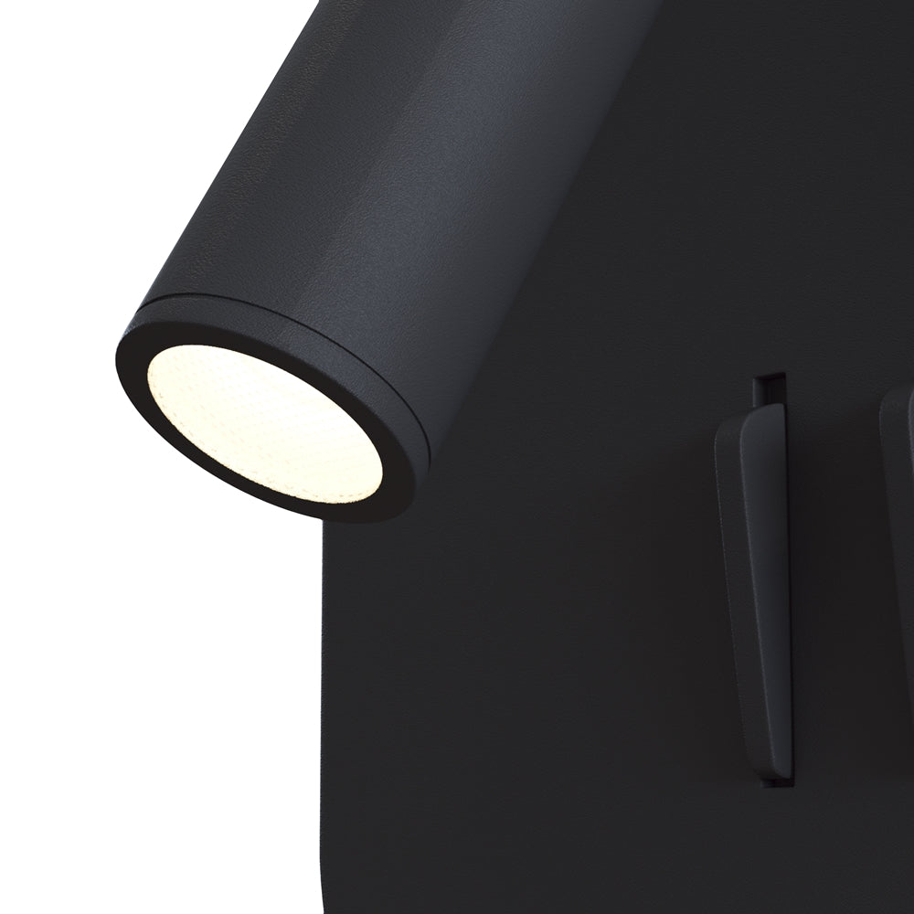 LED zidna svjetiljka Ios 176 130mm 9W 3000K crna