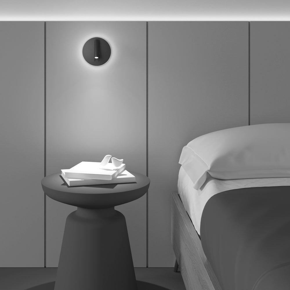 LED zidna svjetiljka Ios 176 Ø140mm 9W 3000K crna