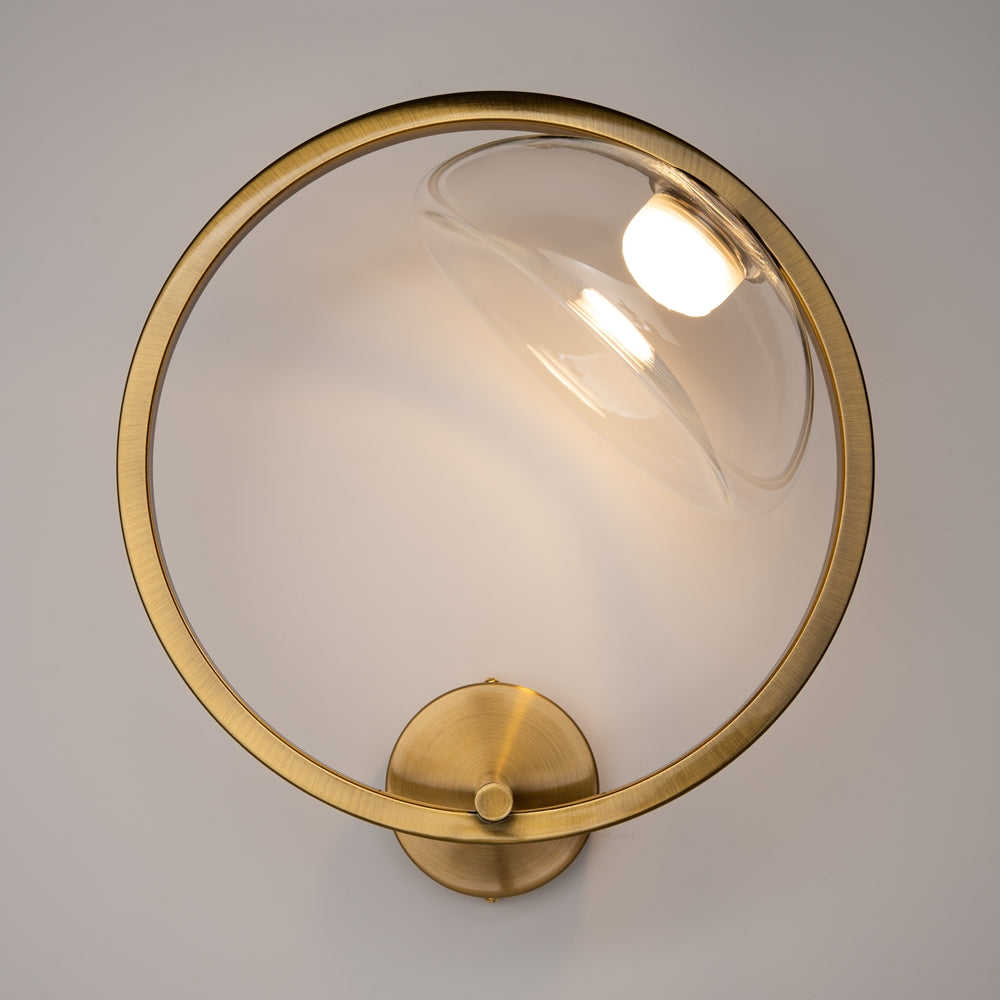 LED zidna svjetiljka LUNARE 5W 3000K mesing