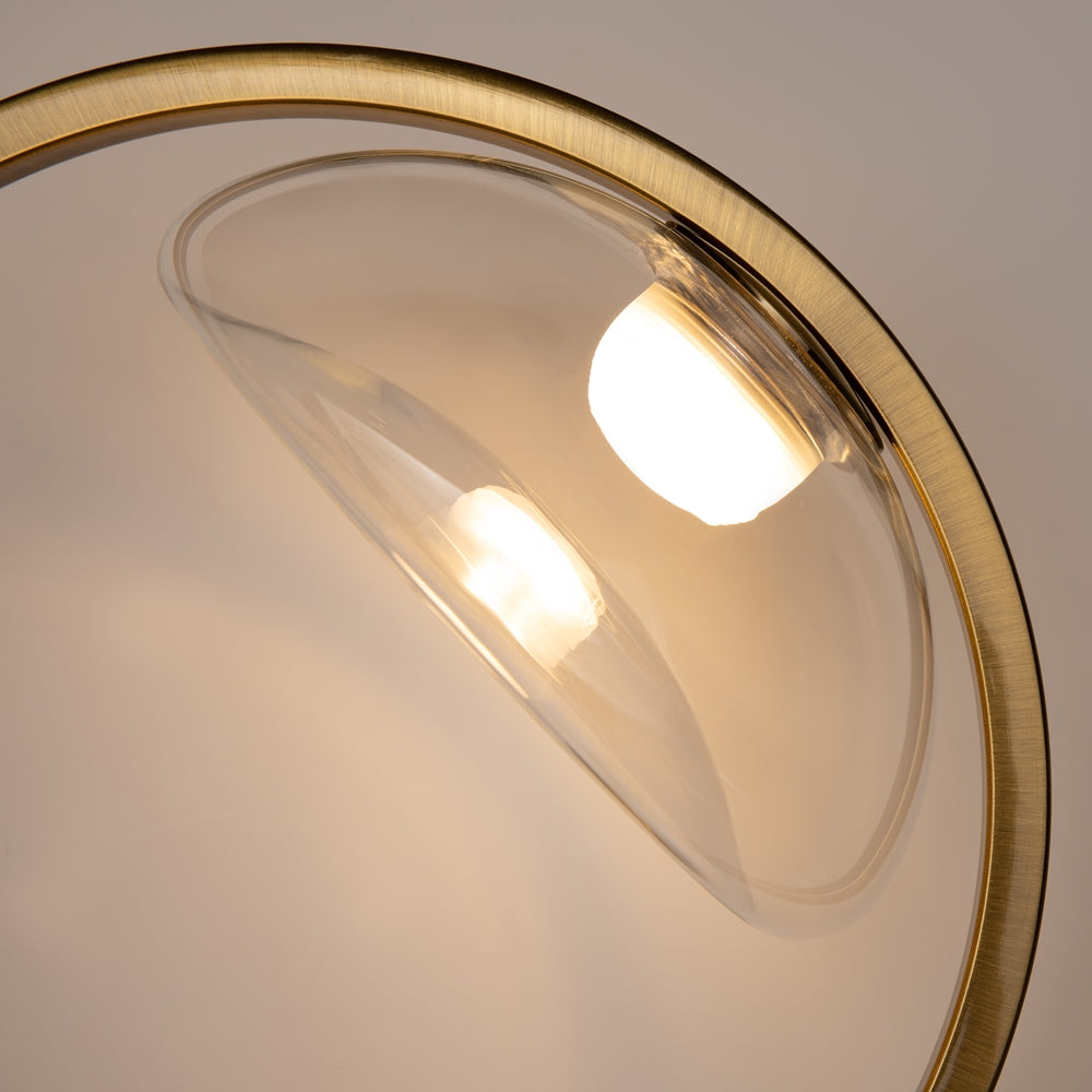 LED zidna svjetiljka LUNARE 5W 3000K mesing