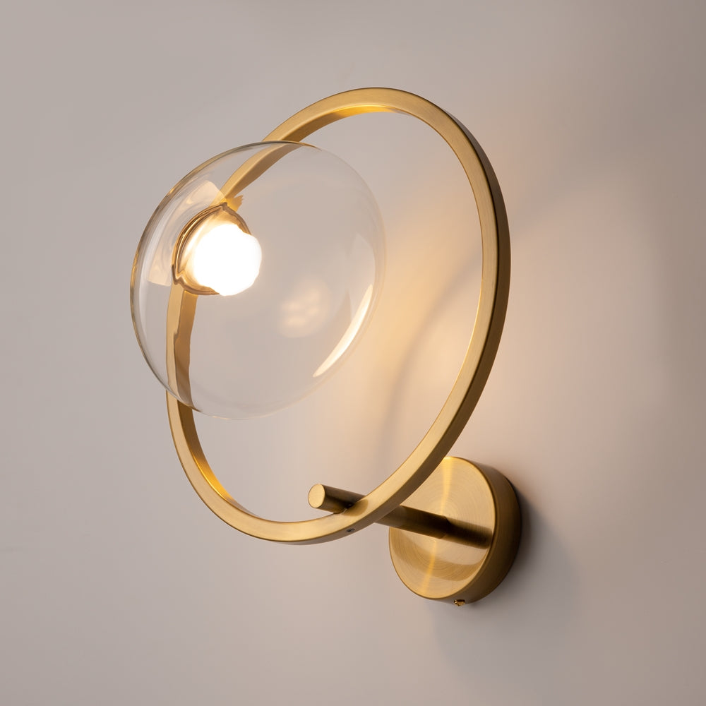 LED zidna svjetiljka LUNARE L 5W 3000K mesing