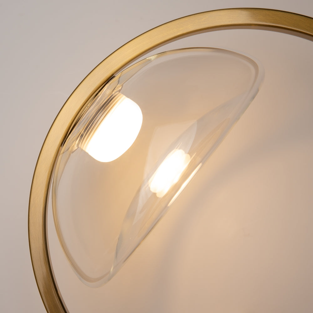 LED zidna svjetiljka LUNARE L 5W 3000K mesing