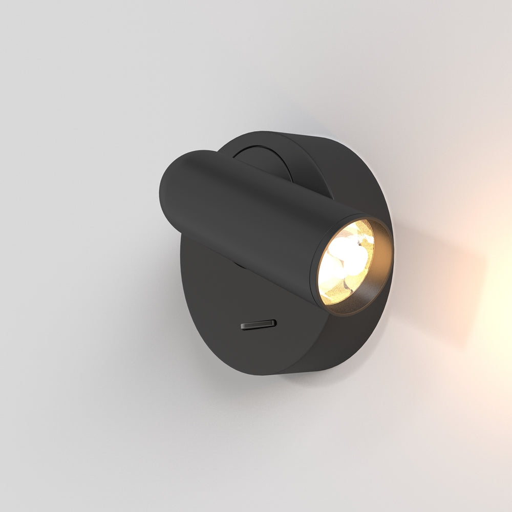 LED zidna svjetiljka Mirax Ø70mm 3W 3000K crna