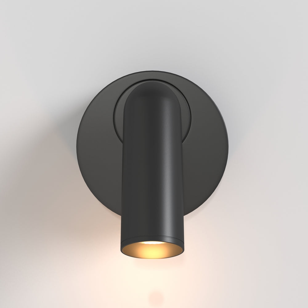 LED zidna svjetiljka Mirax Ø70mm 3W 3000K crna
