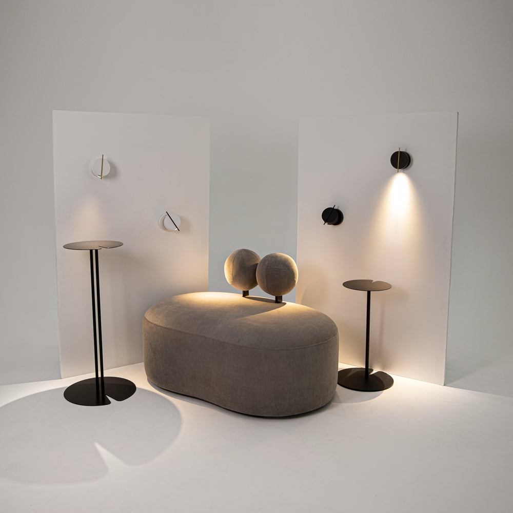 LED zidna svjetiljka Nuance 3W 3000K bijela/crna
