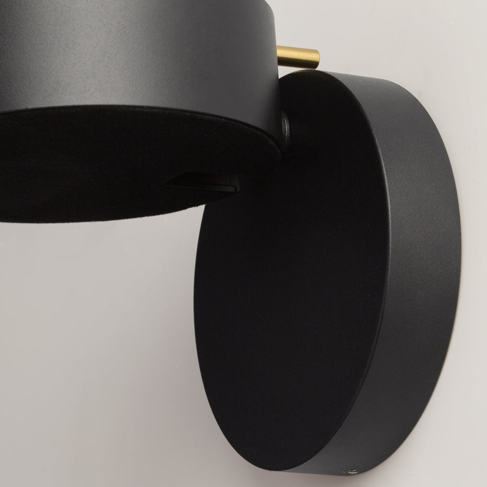 LED zidna svjetiljka Nuance 3W 3000K crna/mesing