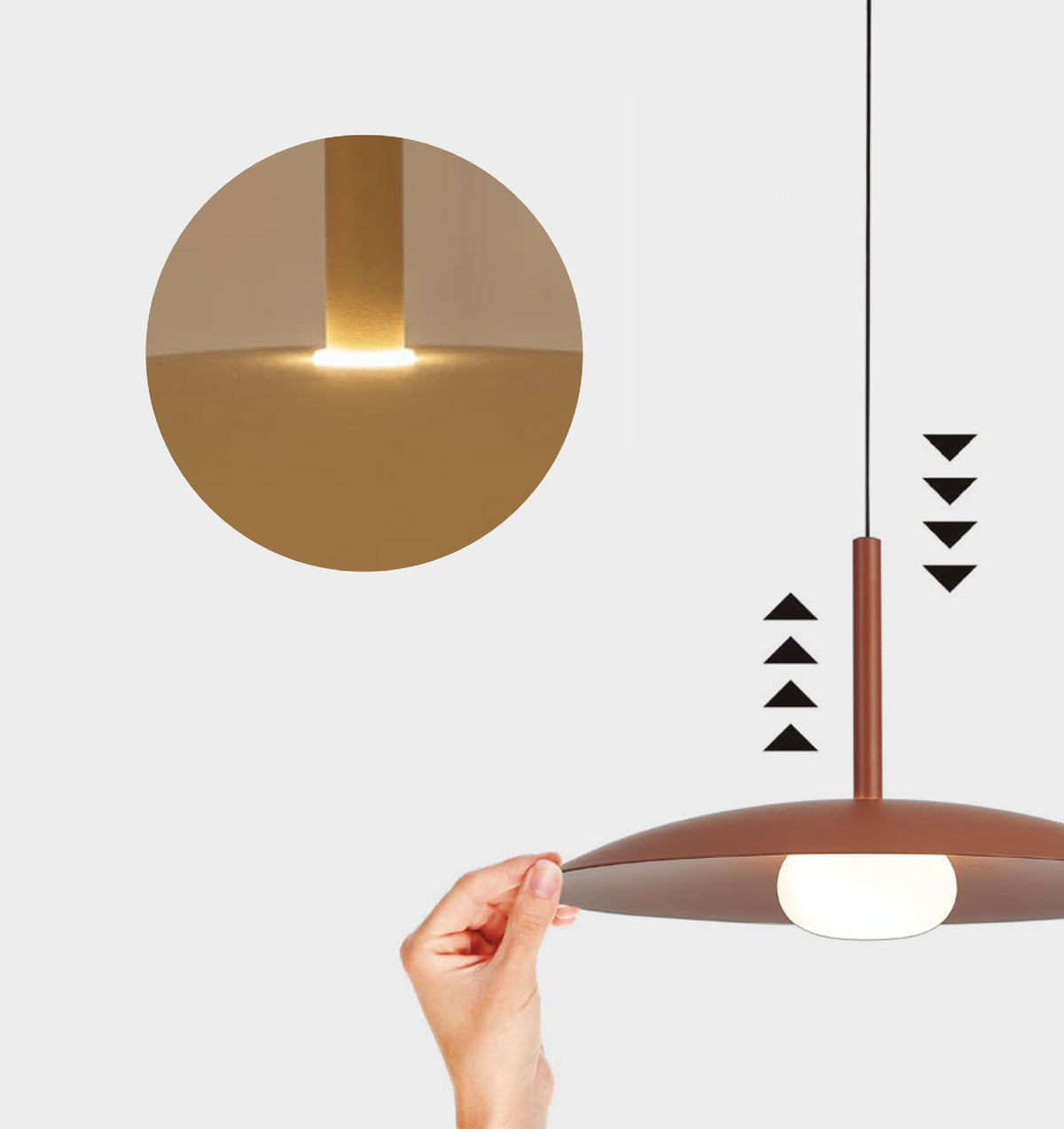 Mantra LIDIA viseća svjetiljka LED 12W 3000K 46CM CRNA