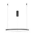 Moderna LED viseća svjetiljka MAYTONI Glint, 24W, 3000K, Ø600mm, CRNA