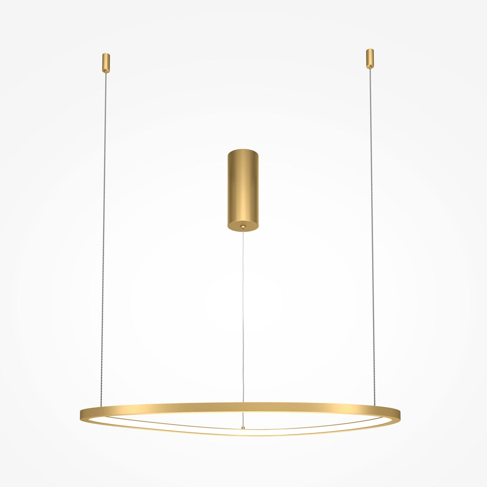 Moderna LED viseća svjetiljka MAYTONI Glint, 24W, 3000K, Ø600mm, ZLATNA