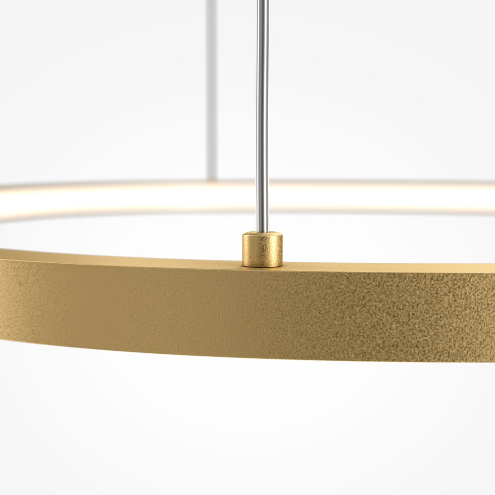 Moderna LED viseća svjetiljka MAYTONI Glint, 24W, 3000K, Ø600mm, ZLATNA