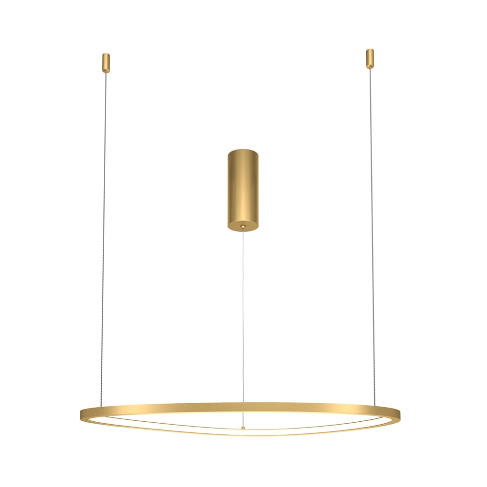 Moderna LED viseća svjetiljka MAYTONI Glint, 24W, 3000K, Ø600mm, ZLATNA