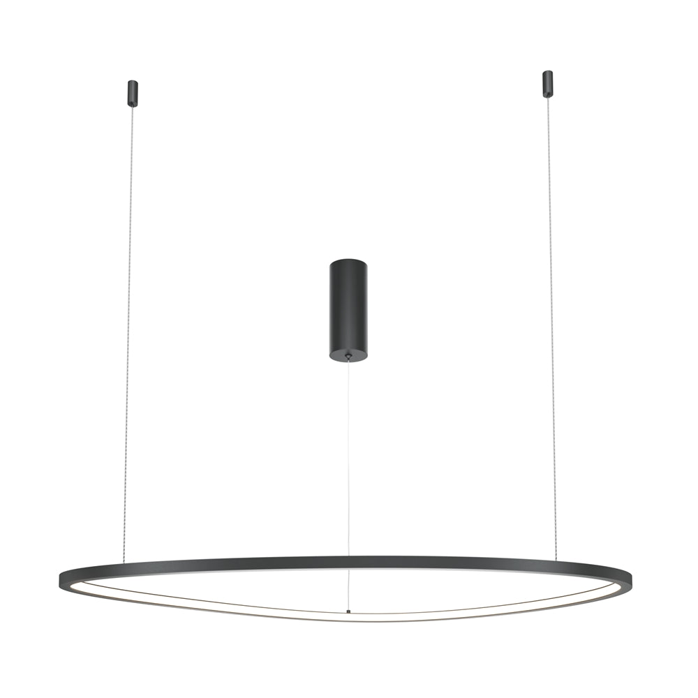 Moderna LED viseća svjetiljka MAYTONI Glint, 36W, 3000K, Ø800mm, CRNA