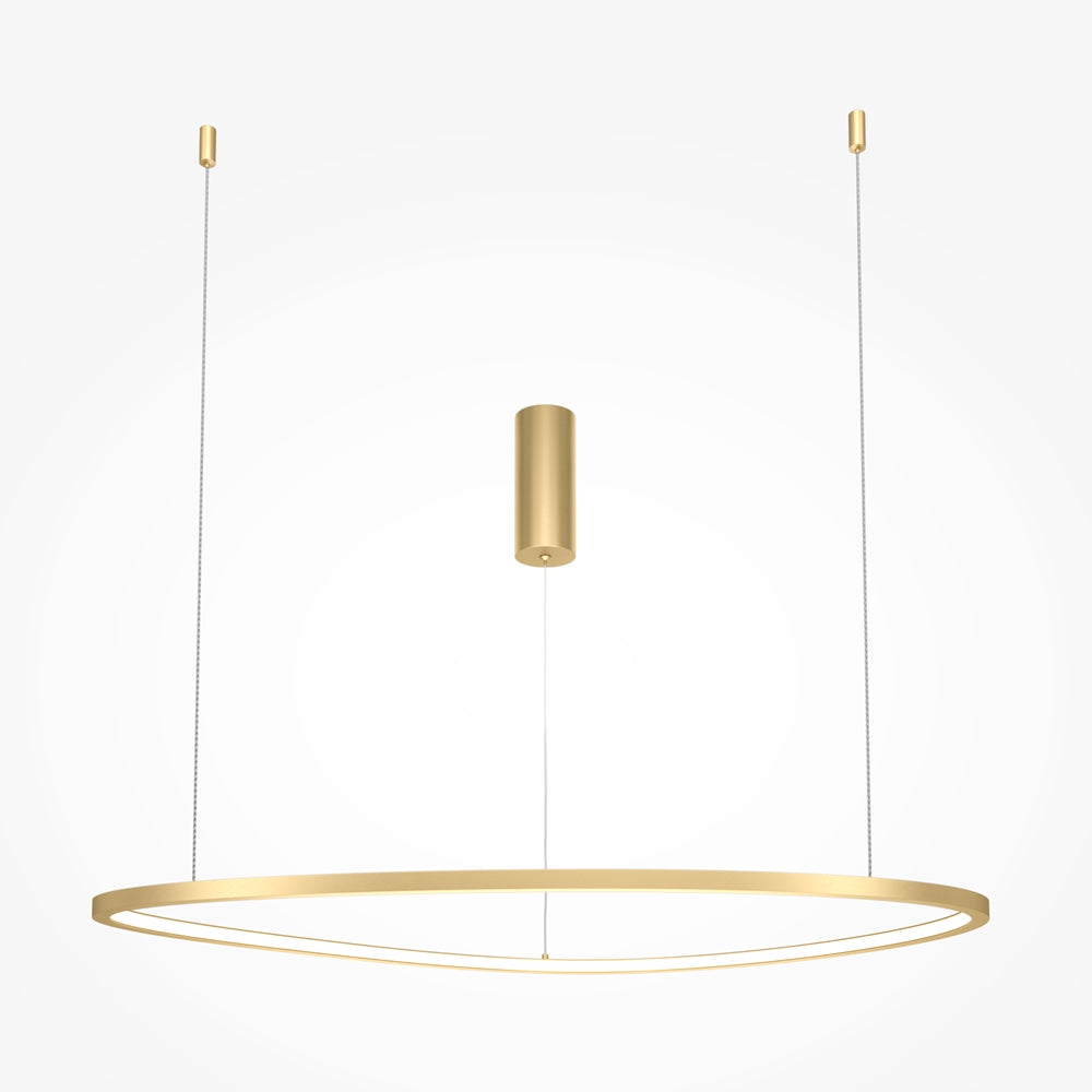 Moderna LED viseća svjetiljka MAYTONI Glint, 36W, 3000K, Ø800mm, ZLATNA