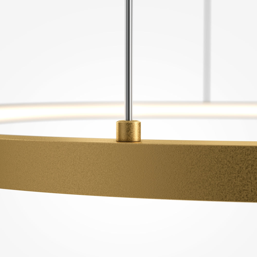 Moderna LED viseća svjetiljka MAYTONI Glint, 36W, 3000K, Ø800mm, ZLATNA