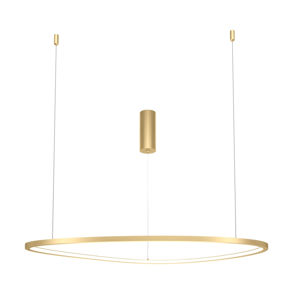 Moderna LED viseća svjetiljka MAYTONI Glint, 36W, 3000K, Ø800mm, ZLATNA