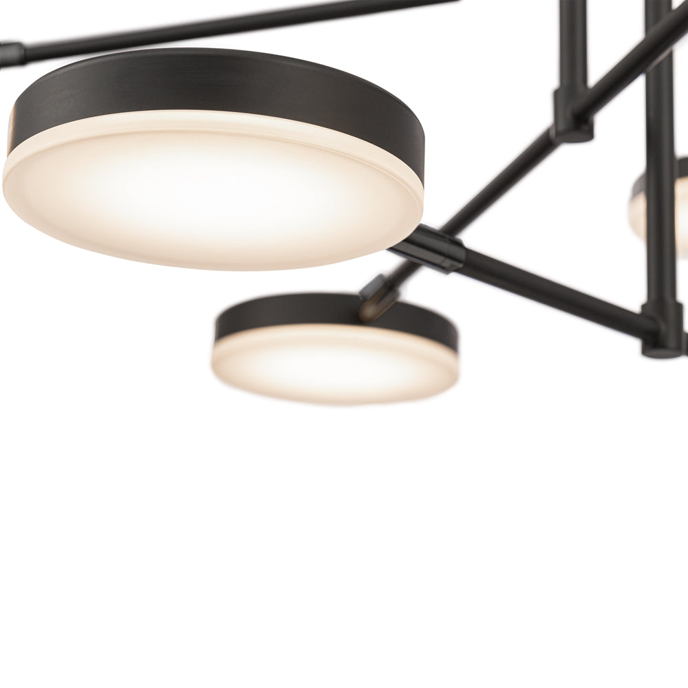 LED stropna svjetiljka FAD 616x550x890 40W 3000K CRNA
