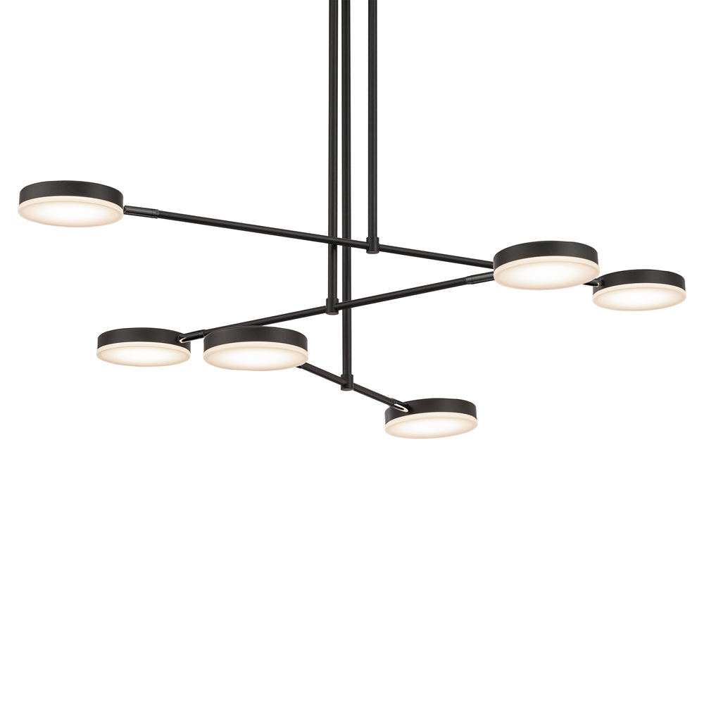 LED stropna svjetiljka FAD 616x550x890 40W 3000K CRNA