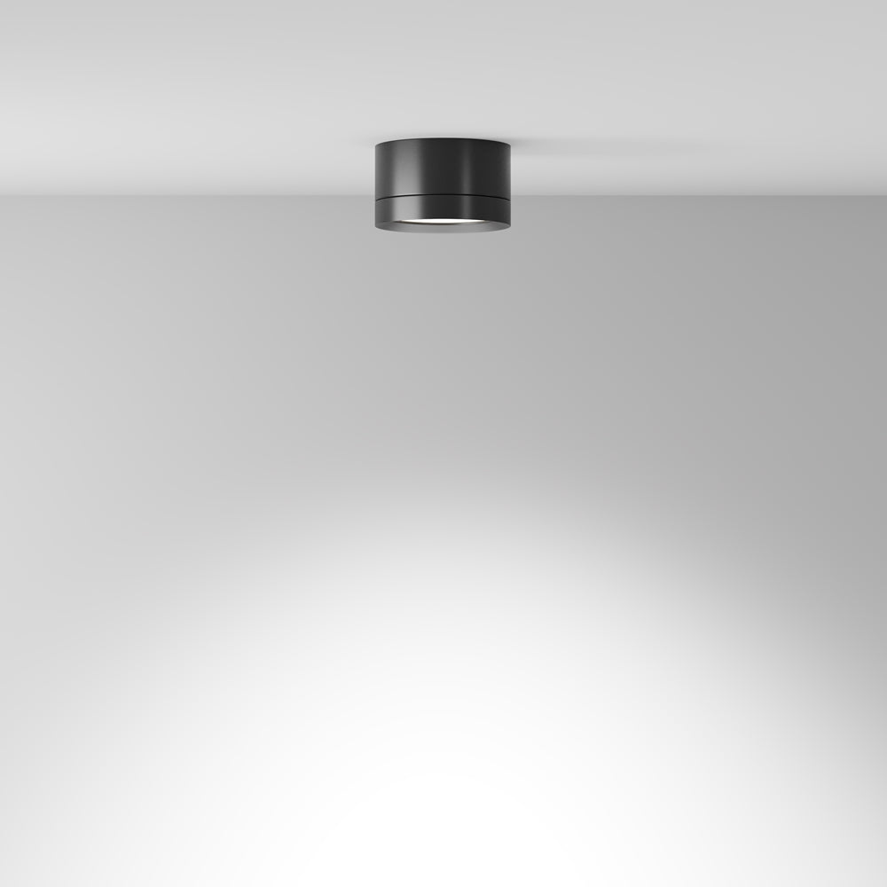 Moderna svjetiljka MAYTONI Hoop, 1xGX53, h50xØ85 mm CRNA