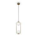 Viseća svjetiljka RING, 2xG9 170mm, MESING