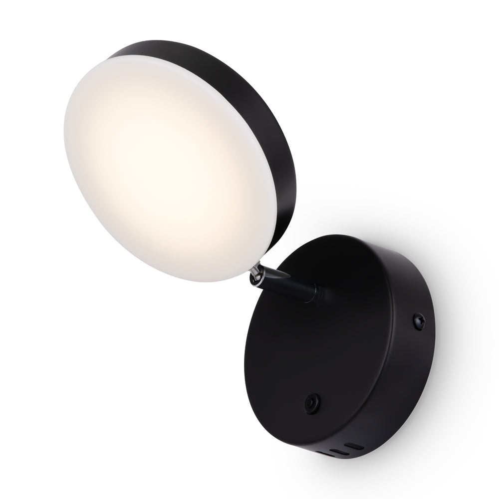 LED dimabilna zidna svjetiljka FAD 120x191 6W 3000K CRNA