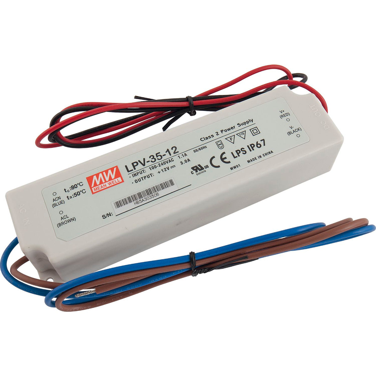 MEAN WELL LED napajanje 12V DC 35W IP67