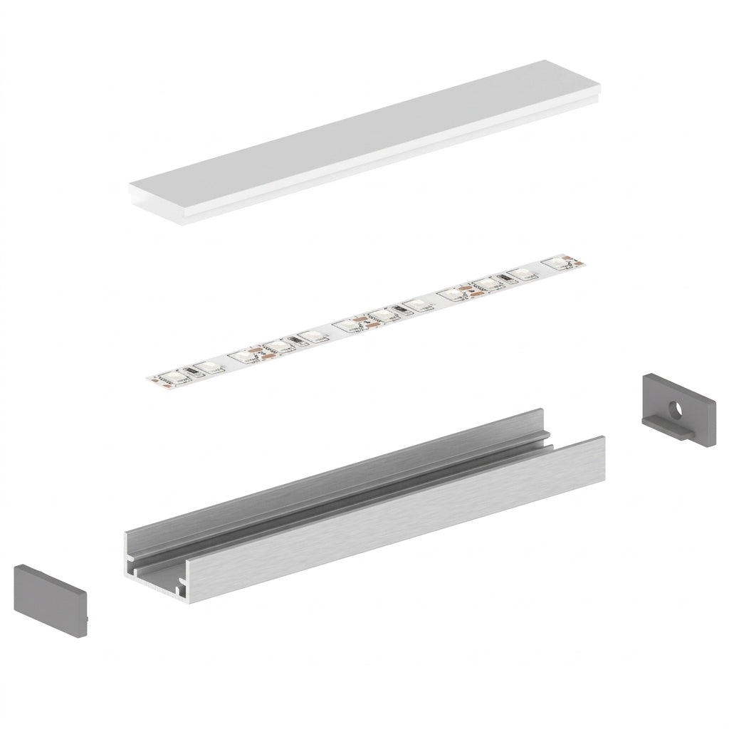 LED profil P11-1 HERMETIC, IP67, 2000 mm