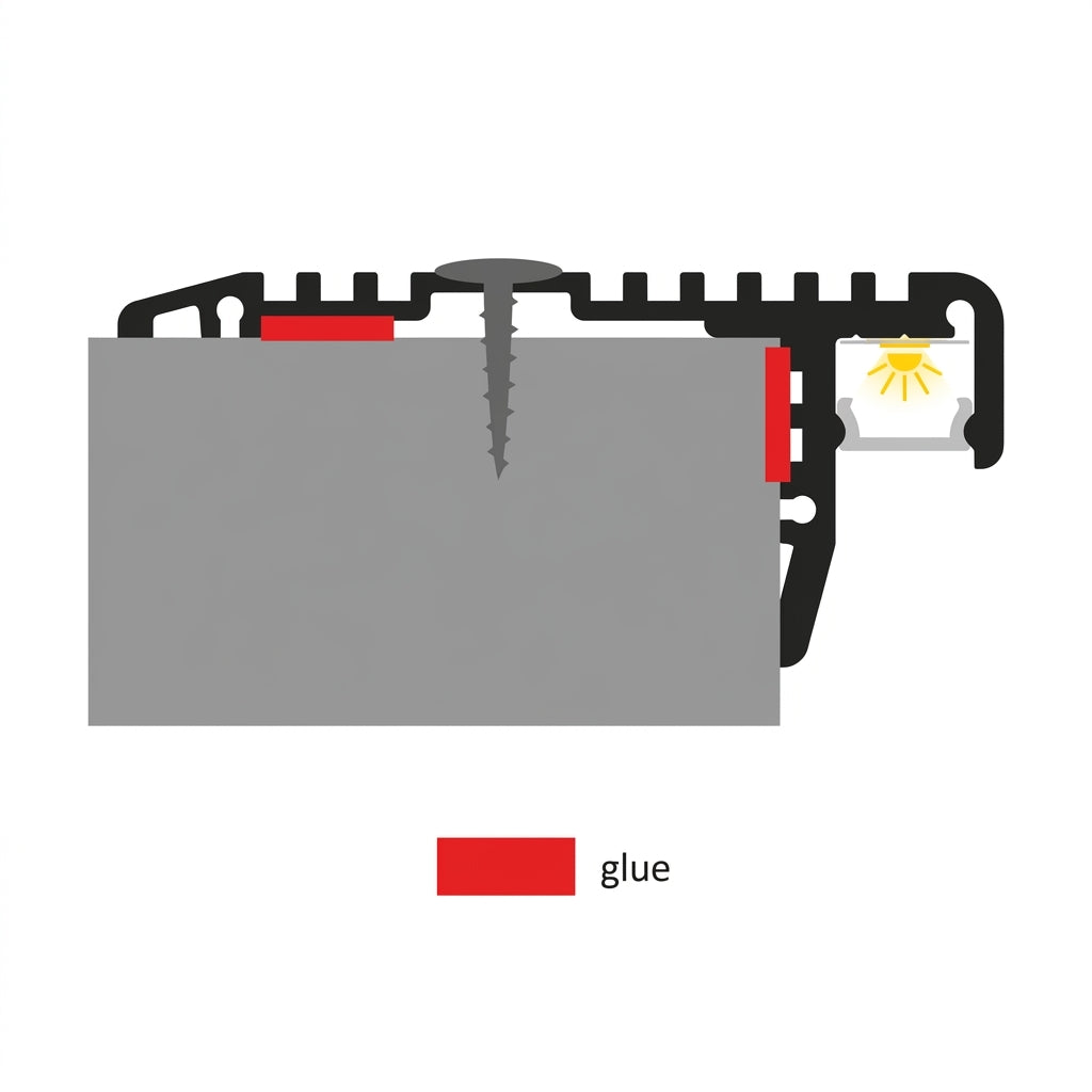 LED profil za stubišta P12-2, 54×24x2000 mm