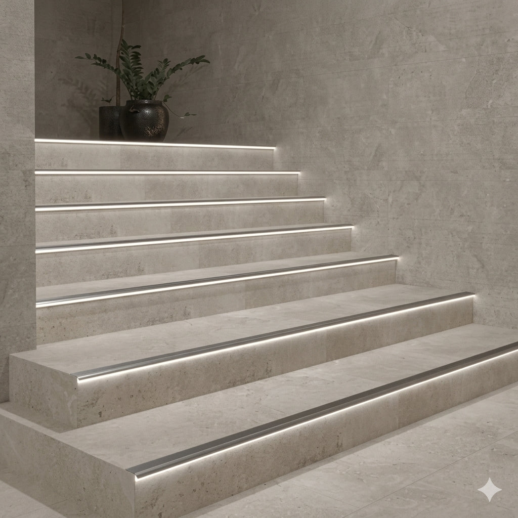 LED profil za stubišta P12-2, 54×24x2000 mm
