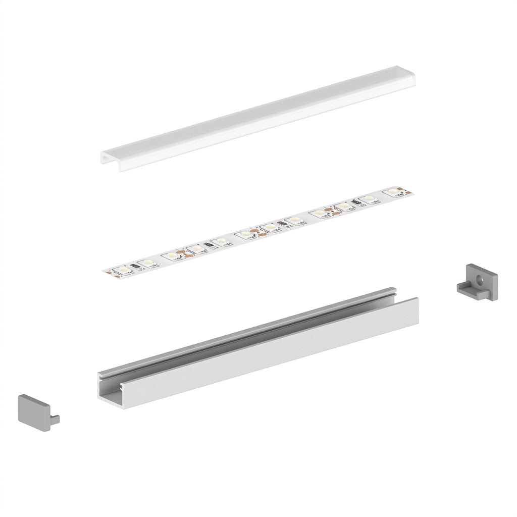LED profil P4-2 MICRO Line, 11×7x2000 mm