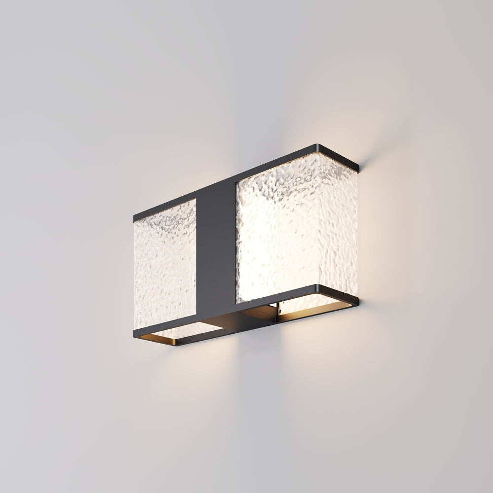 LED zidna svjetiljka  Floeva, 1xE27, IP65, 365MM, CRNA