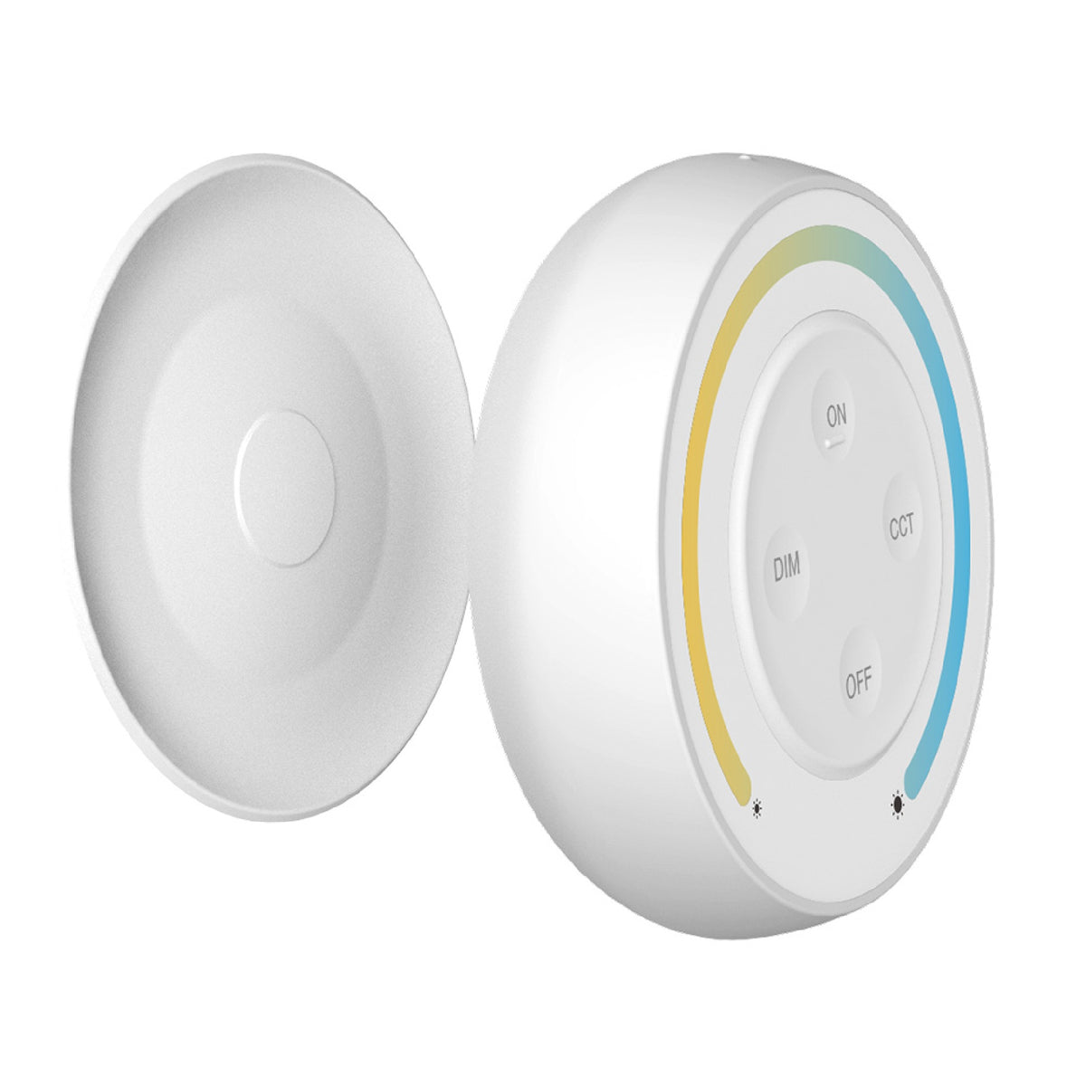 CCT okrugli zidni panel na dodir, daljinski upravljač za LED rasvjetu, 2.4G, 30m, BIJELI