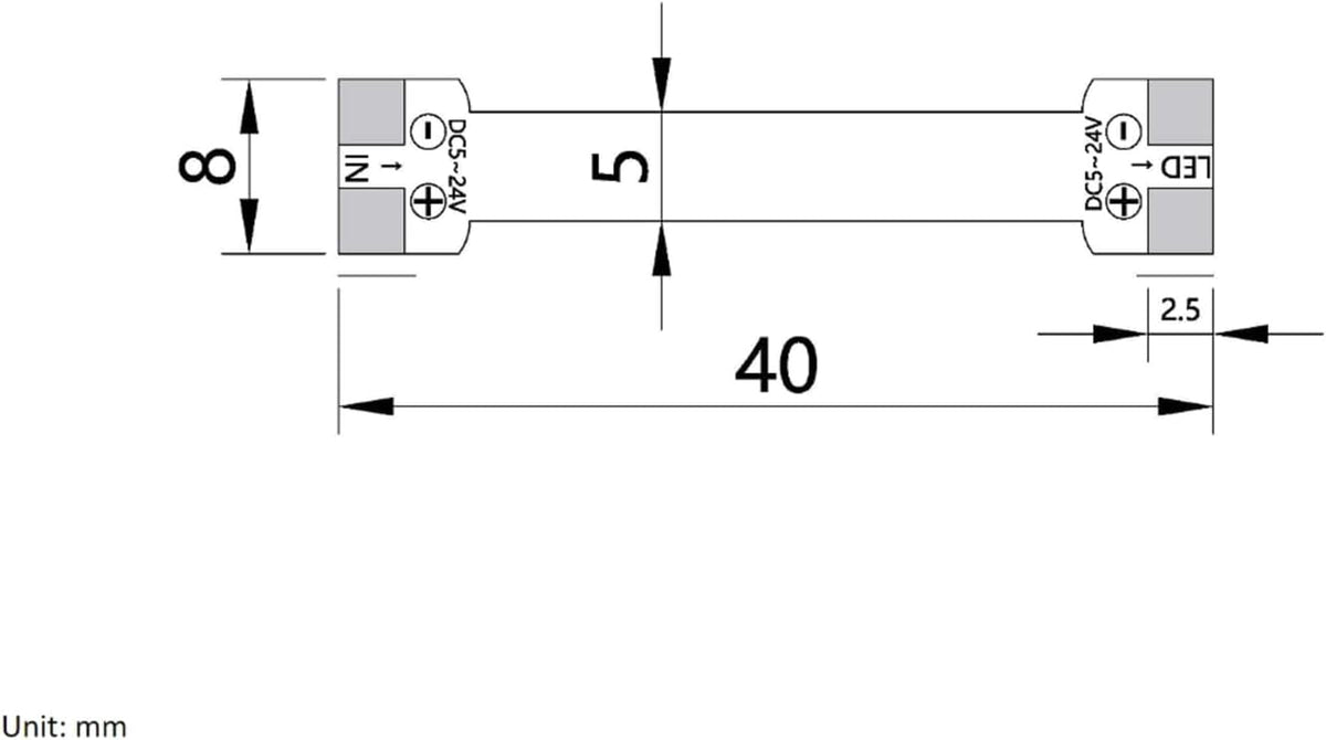 Ugradbeni dimer prekidač na pokret za LED profile 12-24V 3.5A