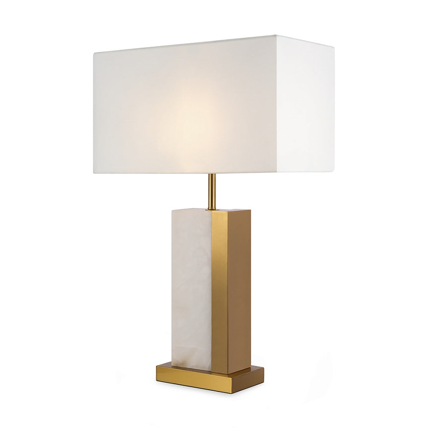 Stolna svjetiljka BIANCO 675x450x220 1XE27 mesing/bijela