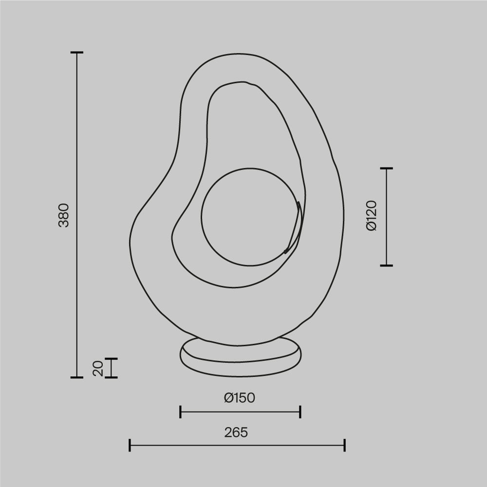 Stolna svjetiljka Opus 1XG9 bijela