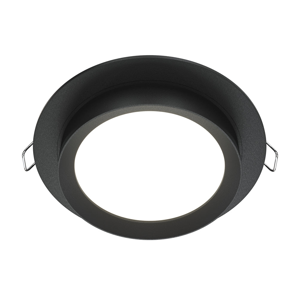 Moderna ugradna svjetiljka MAYTONI Hoop, 1xGX53, Ø110 mm CRNA