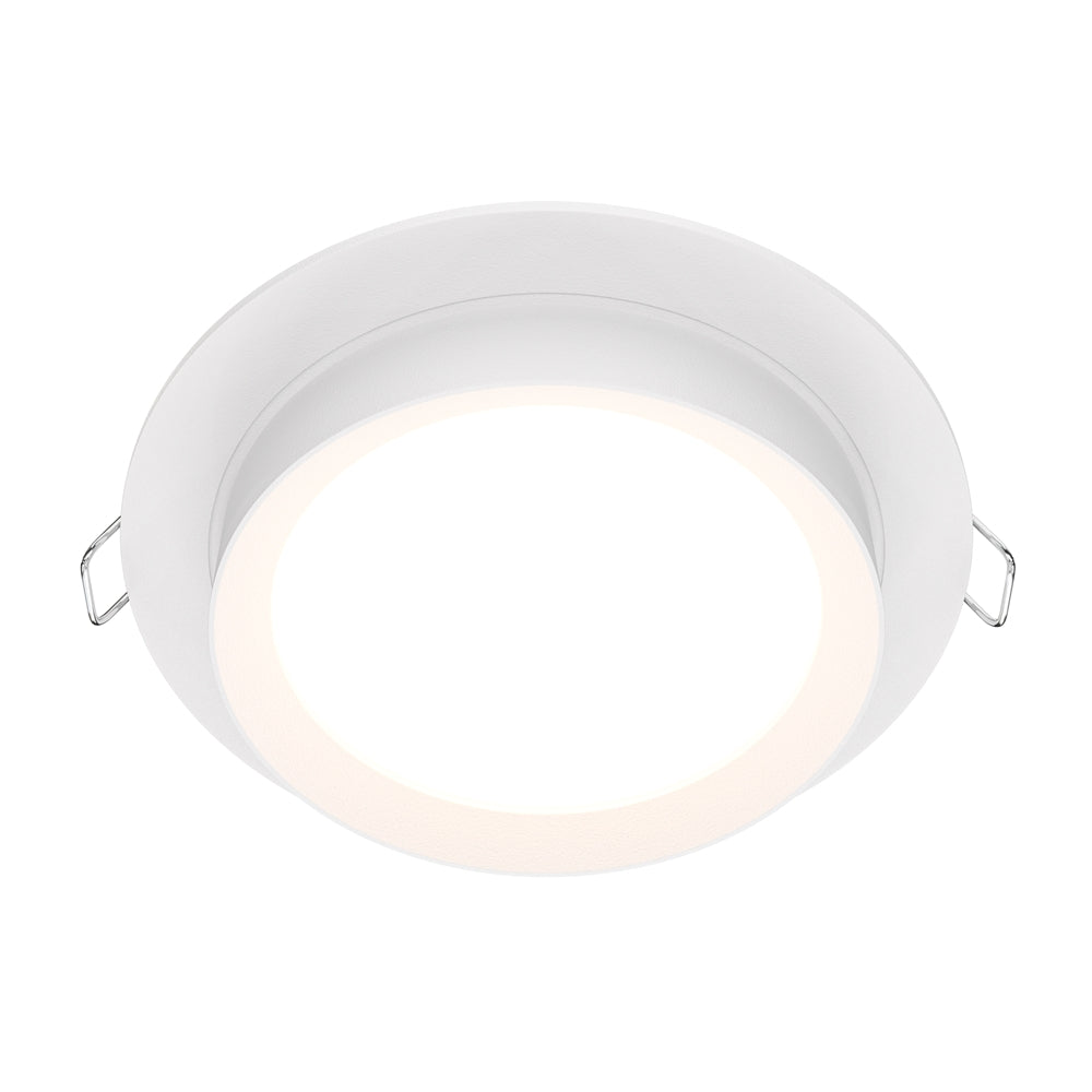 Moderna ugradna svjetiljka MAYTONI Hoop, 1xGX53, Ø110 mm BIJELA