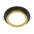 Moderna ugradna svjetiljka MAYTONI Hoop, 1xGX53, Ø110 mm CRNA/ZLATNA