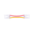 Transparentni dvostrani konektor s kabelom 3-pin za CCT/Mono LED SMD/COB trake 10mm
