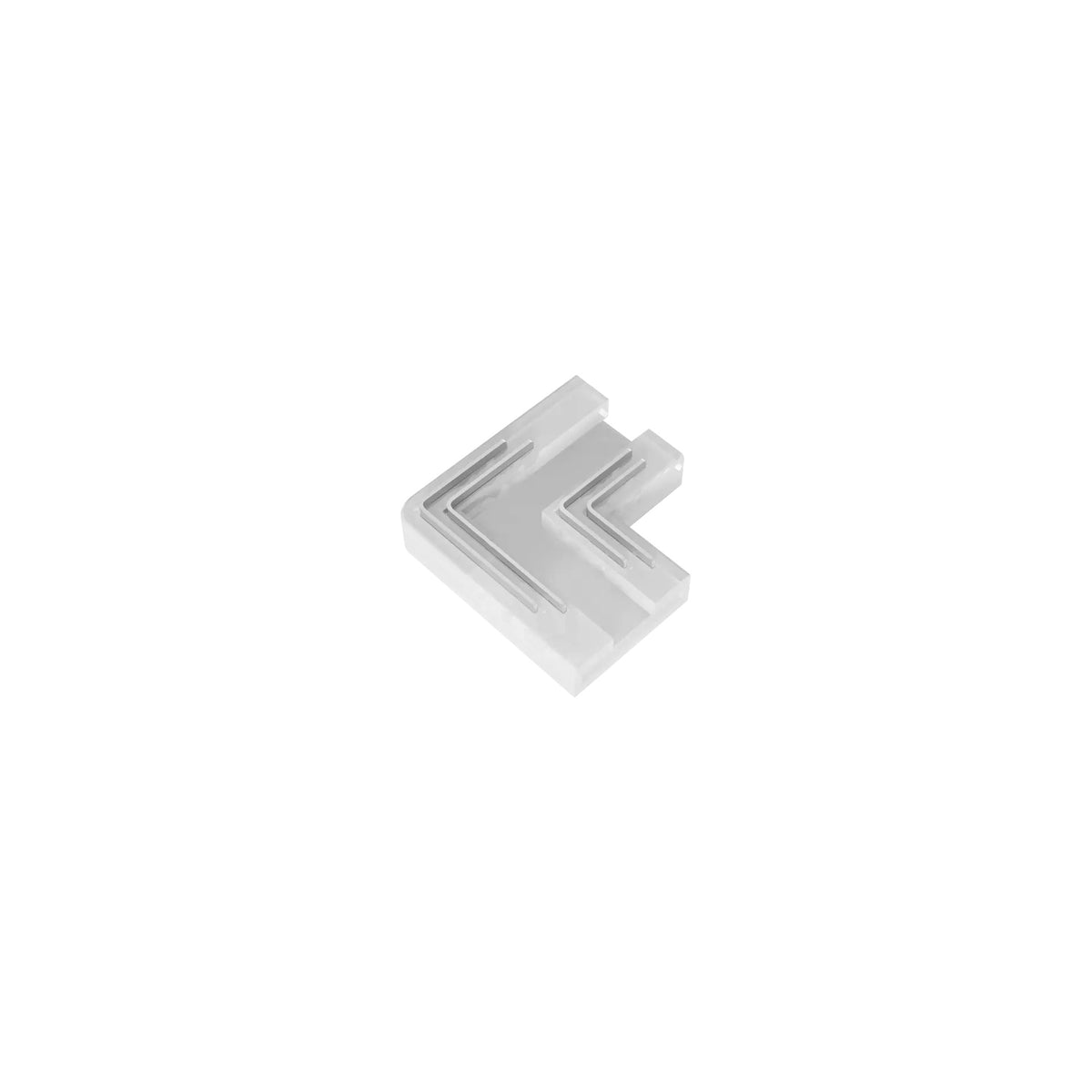Transparentna kutna spojnica 4-pin za RGB/CCT/Mono LED SMD/COB trake 10mm