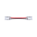 Transparentni dvostrani konektor s kabelom 2-pin za jednobojne LED SMD/COB trake 8mm