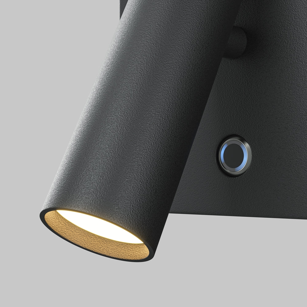 LED zidna svjetiljka Aron 7W 2700K crna