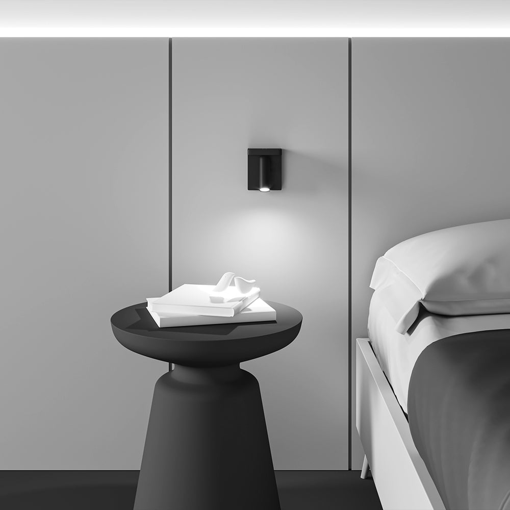 LED zidna svjetiljka Aron 7W 2700K crna