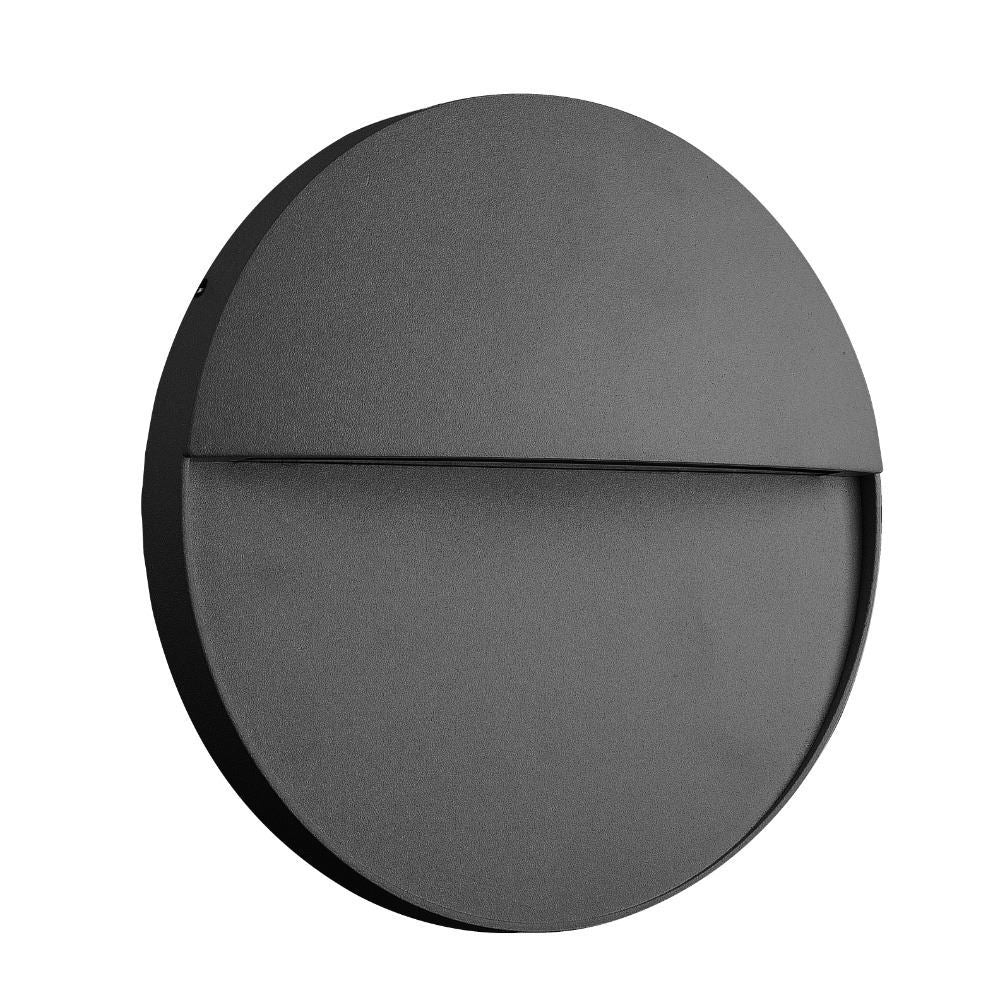 Mantra BAKER vanjska zidna LED svjetiljka 6W 3000K Ø160MM IP54 TAMNO SIVA