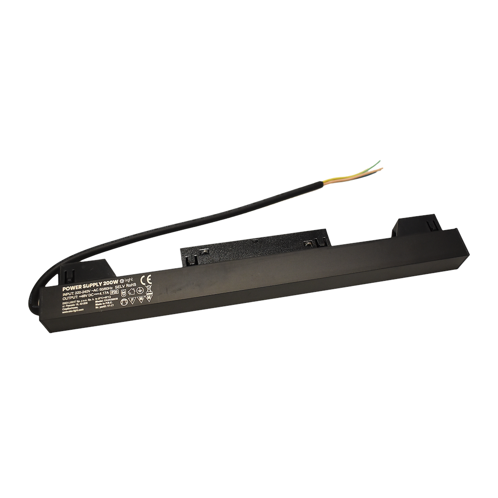Napajanje 200W 48V 30CM za Magnetni sustav LARGE 20 mm širine, CRNO