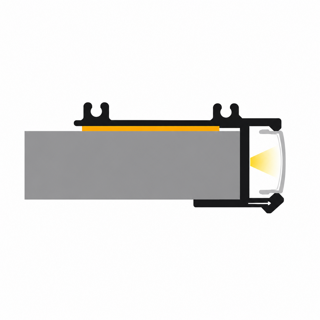 LED profil za gips ploče / knauf GK4-2, 2000 mm
