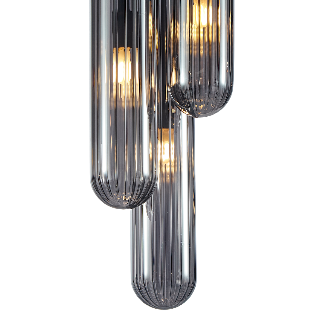 PAX CRNA stropna lampa 3xG9