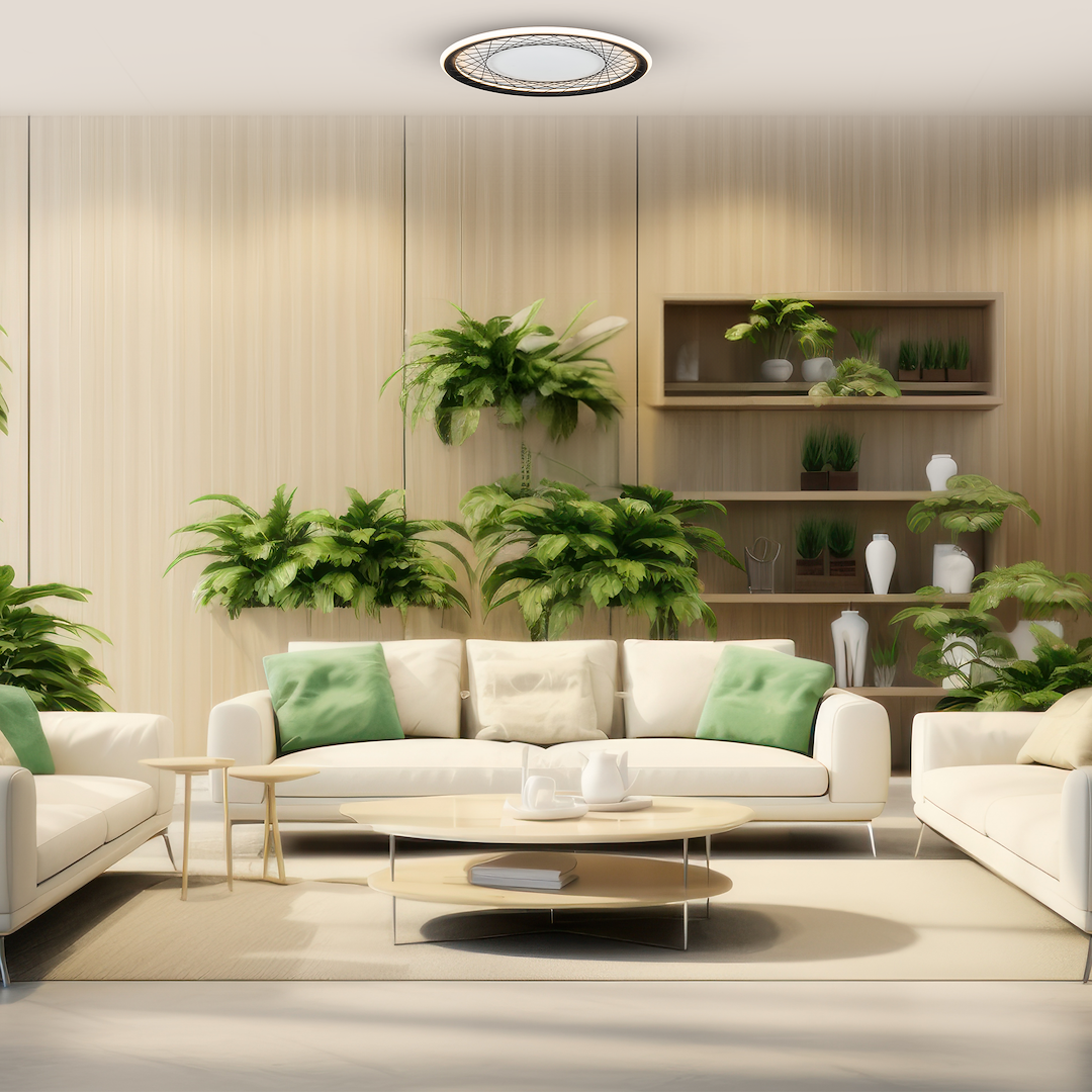 NEST 38W LED stropna lampa, promjer 51 cm